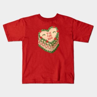 Tis The Season - Christmas vintage cake icing Kids T-Shirt